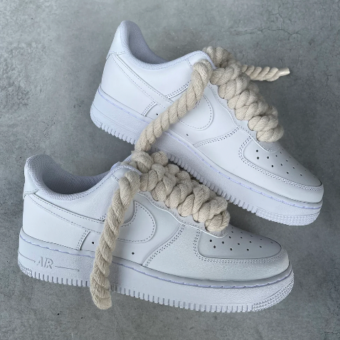 The Air Force 1 Utility QS Ditches Laces for Straps and Glow in