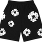 Denim Tears The Cotton Wreath Shorts Black