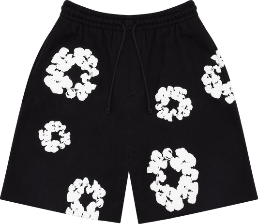 Denim Tears The Cotton Wreath Shorts Black