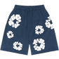 Denim Tears The Cotton Wreath Shorts Navy