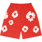 Denim Tears The Cotton Wreath Shorts Red