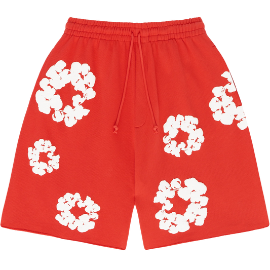 Denim Tears The Cotton Wreath Shorts Red