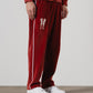 Velour” Tracksuit Trousers (Burgundy)