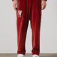 Velour” Tracksuit Trousers (Burgundy)