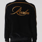 “Velour” Tracksuit Jacket (Black)